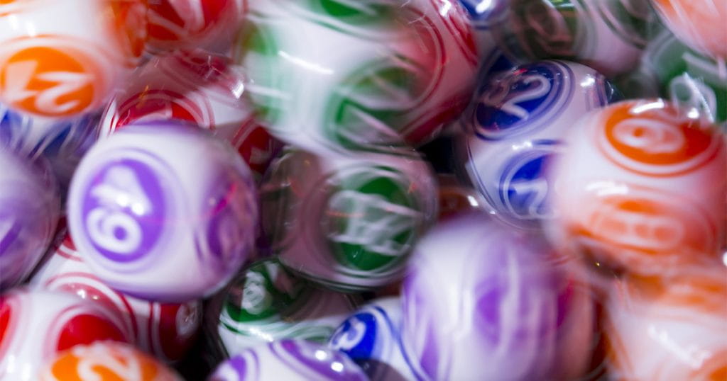 Shuffling of Colorful Lottery Balls